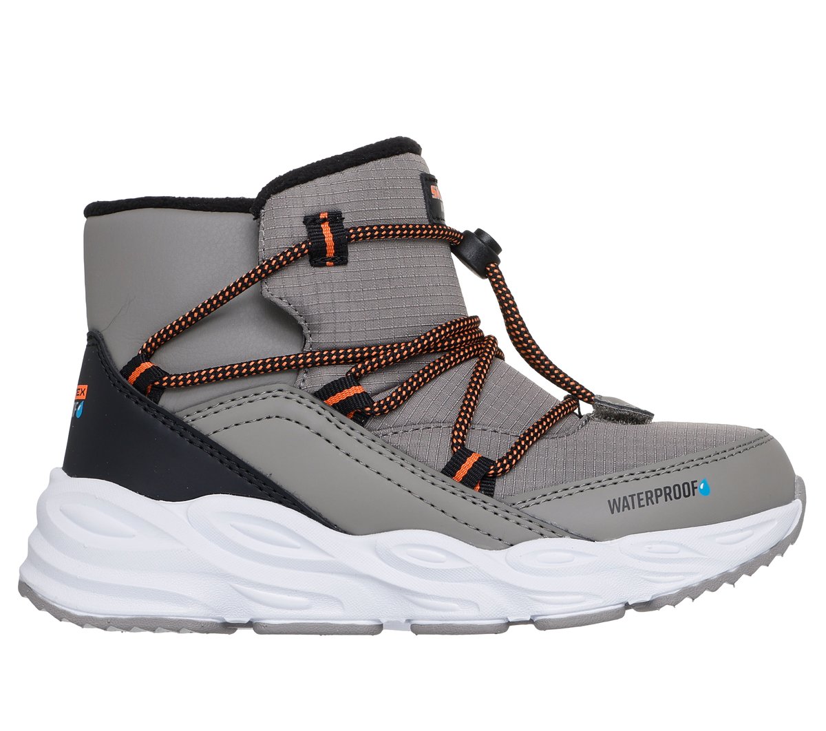 Skechers Jongens Waterproof: Turbo Tread - Storm Glider CM Taupe/Zwart, Maat 32, Medium
