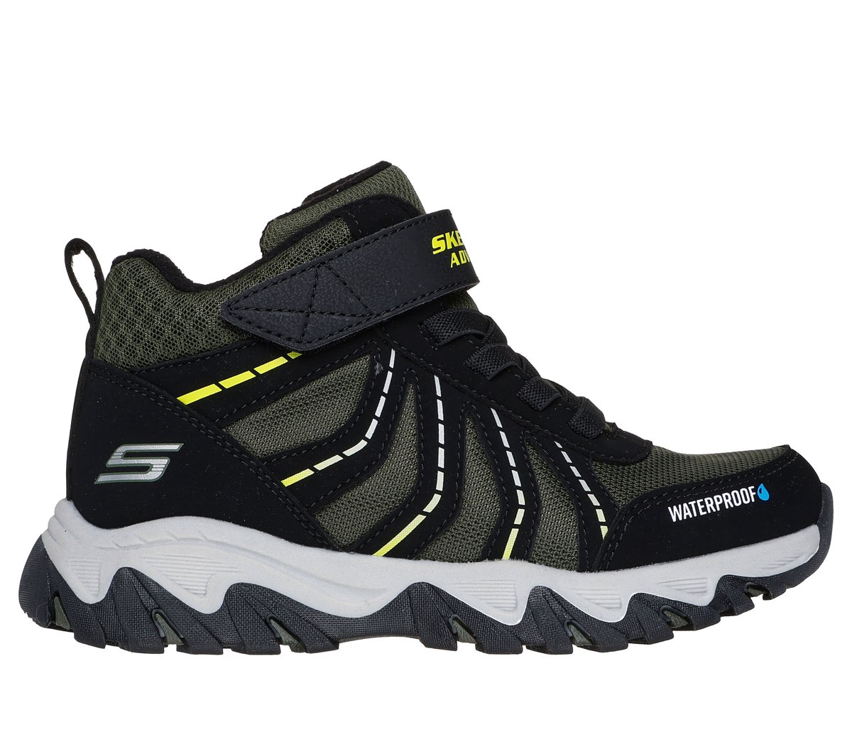 Skechers Jungen Waterproof: Rugged Ranger - Storm Trail Stiefel Shoes in Schwarz/Rot, Größe 31