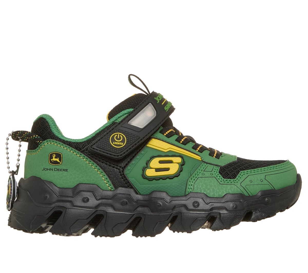 Skechers Jongens John Deere: Mega-Flex Lite - Dozer-Brights CM Grijs/Zwart, Maat 32, Medium