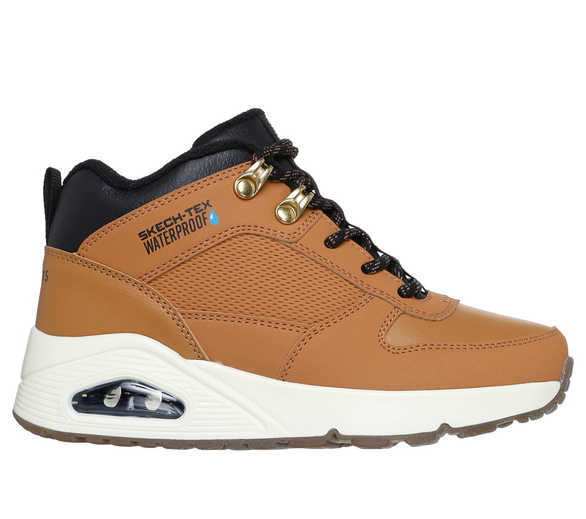 Skechers Jungen Waterproof: UNO - Hydro Ave Sneaker in Wheat, Größe 31
