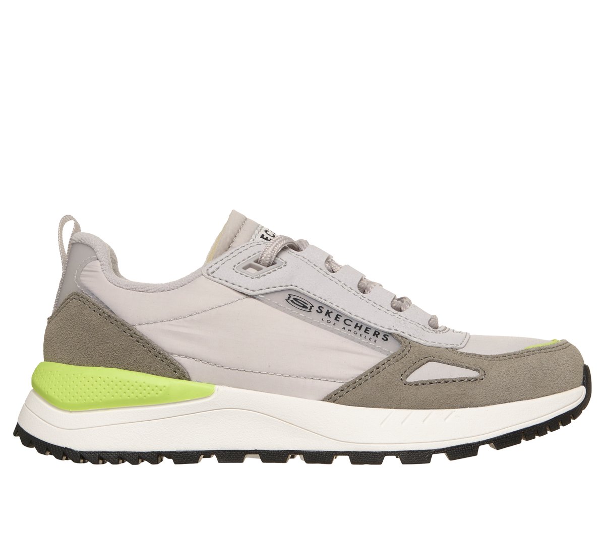Skechers Jungen Fury Sneaker in Grau/Grün, Größe 31