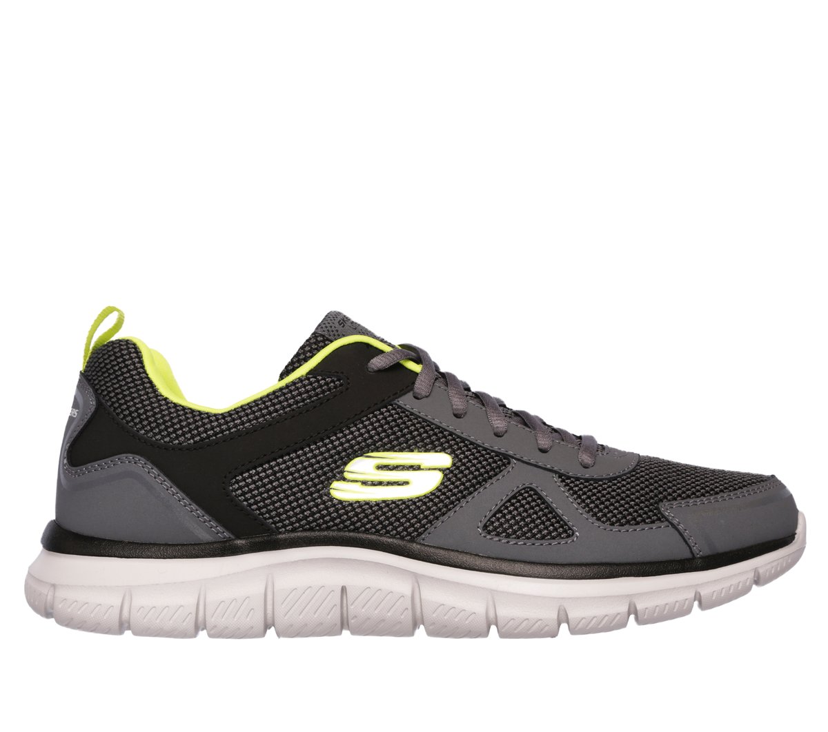 Skechers Track - Bucolo Sneaker in Grau/Grün, Größe 48.5