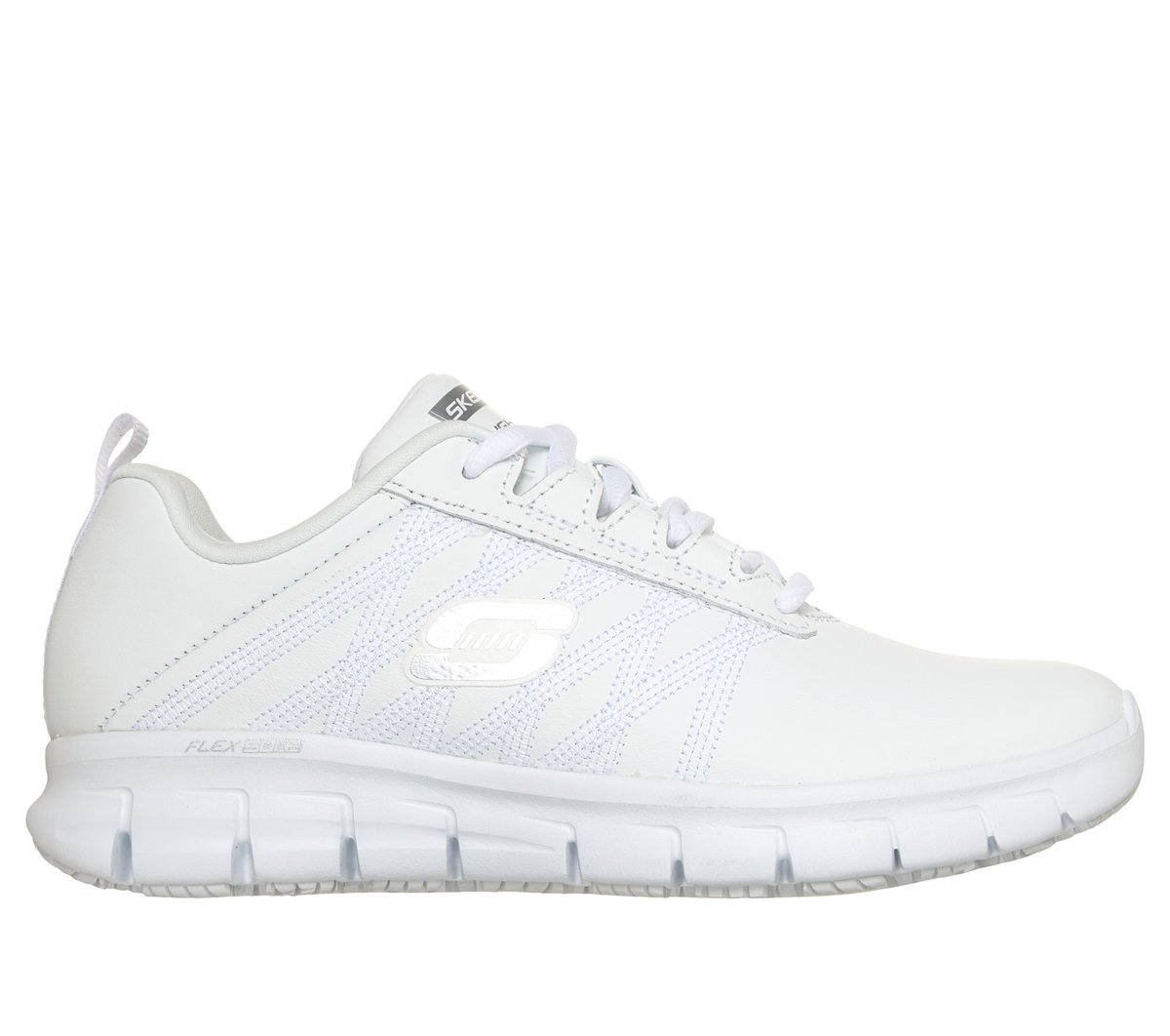 Skechers Work Relaxed Fit: Sure Track - Erath Sneaker in Weiss, Größe 42