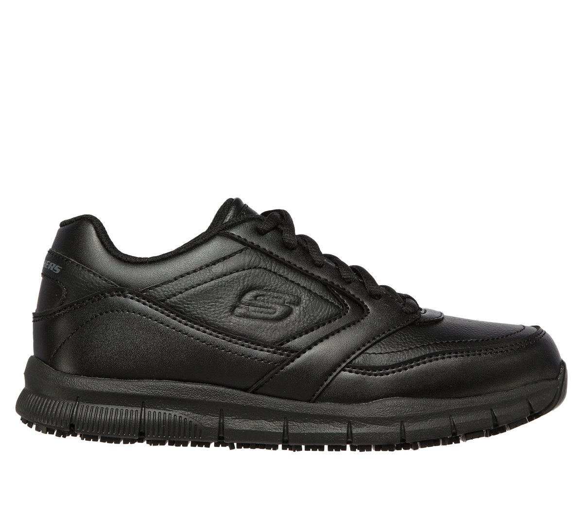 Skechers Dames Work Slip-Resistant Relaxed Fit: Nampa - Wyola CM Zwart, Maat 35, Medium