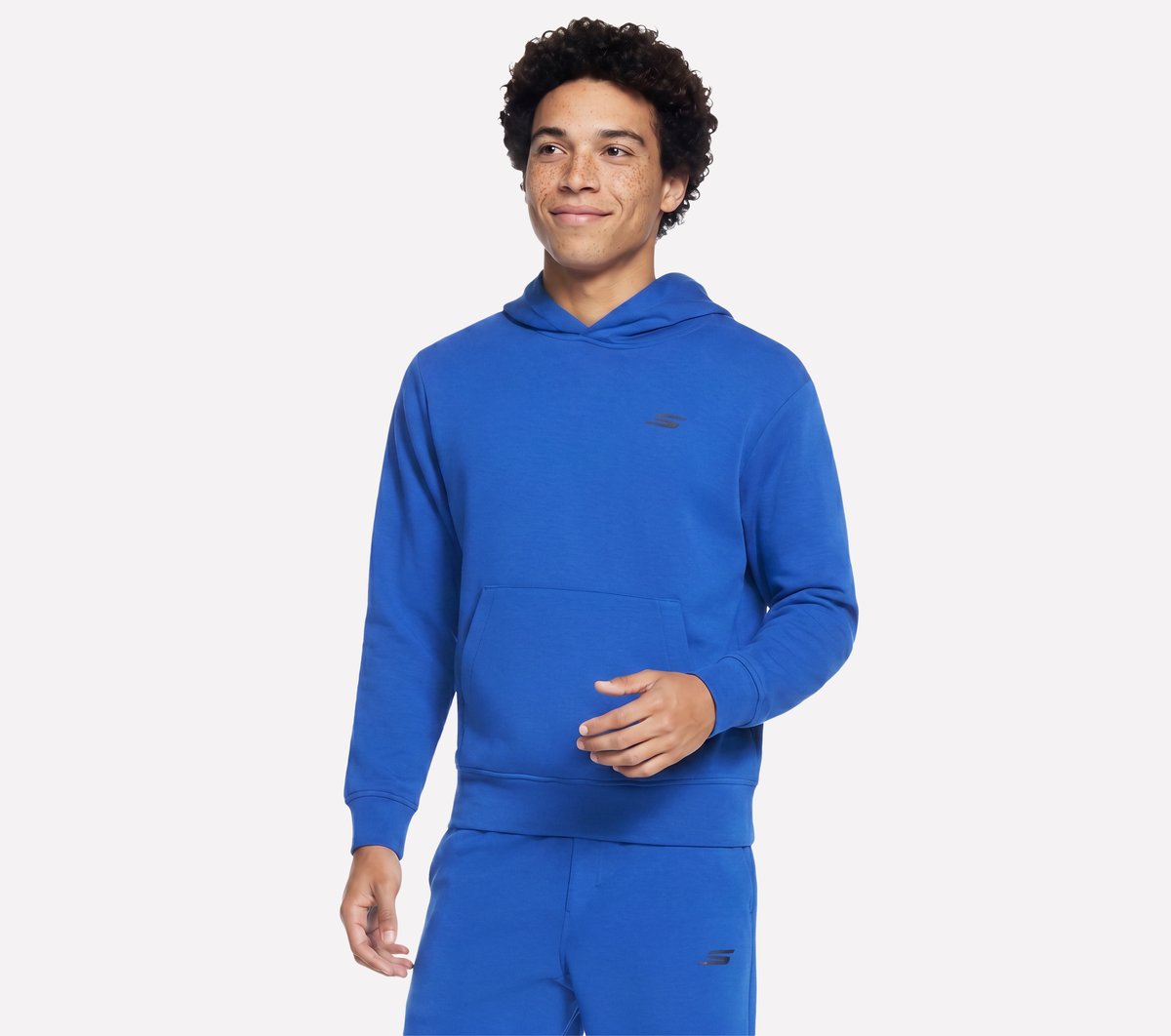 Skechers Heren Harry Kane SKECHCLOUD Elevate Capuchon CM Blauw, Maat Small