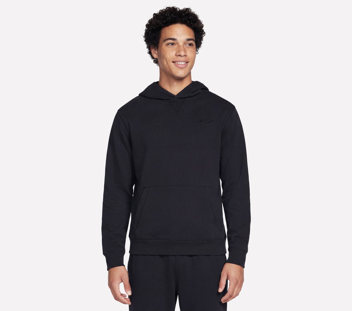 Skechers Heren Elevated Terry Capuchon CM Zwart, Maat Small