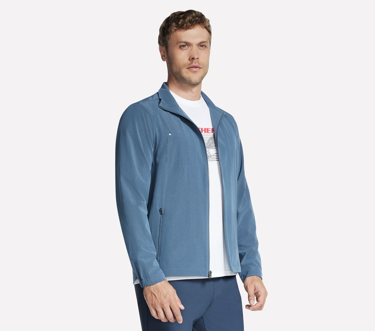 ジャケット [SOME PLACE] High Neck Diagonal Pocket String Overfit Warmup image;width=auto,format=auto/