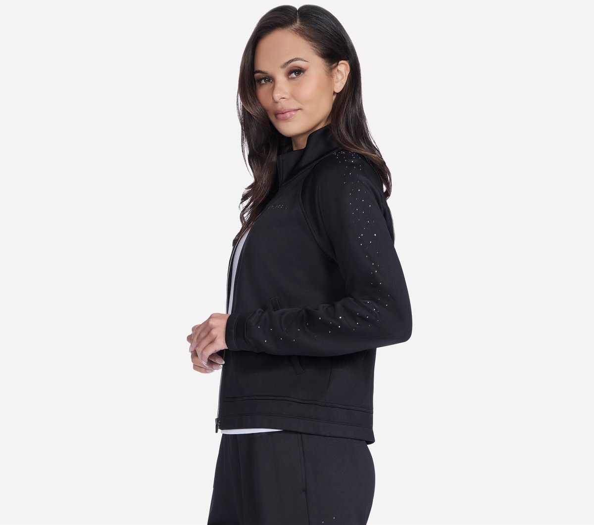 SKECHTECH Shine Track Jacket - BLACK