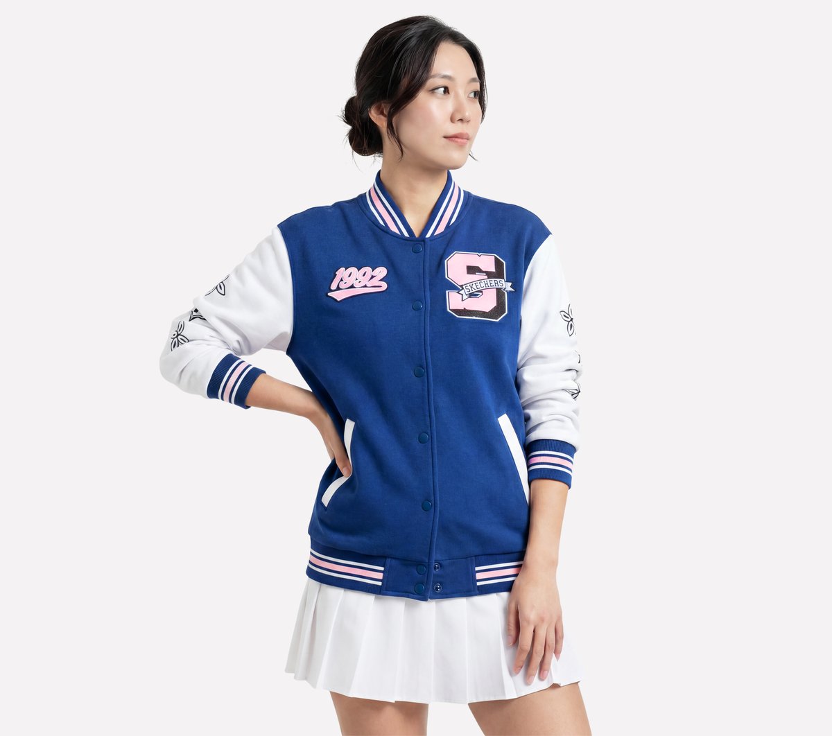 Varsity Jacket - PINK / BLUE