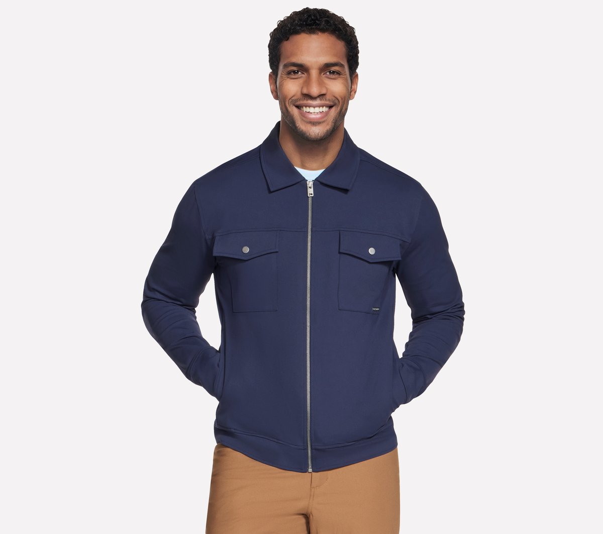 Skechers Controller Jacke in Schwarz, Größe 3XL
