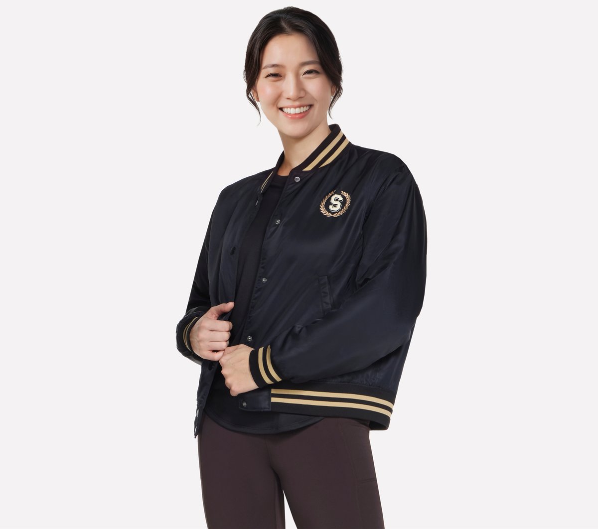 Skechers Dames Retro Bomber CM Zwart, Maat XS