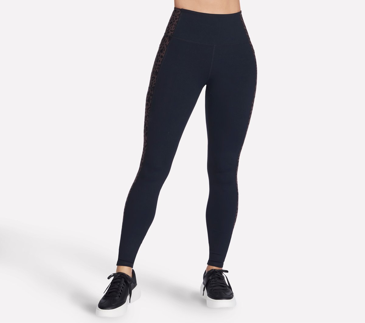Skechers Dames GO WALK Full Length High-Waisted Cheetah Legging CM Jachtluipaard, Maat XS