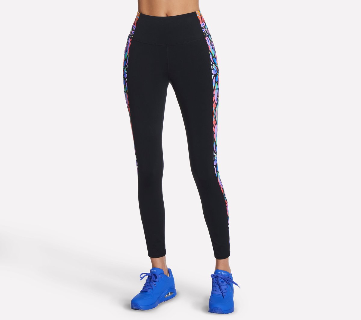 Skechers Jason Naylor: Love Full Length High-Waist Legging CM Purper/Oranje, Maat XS