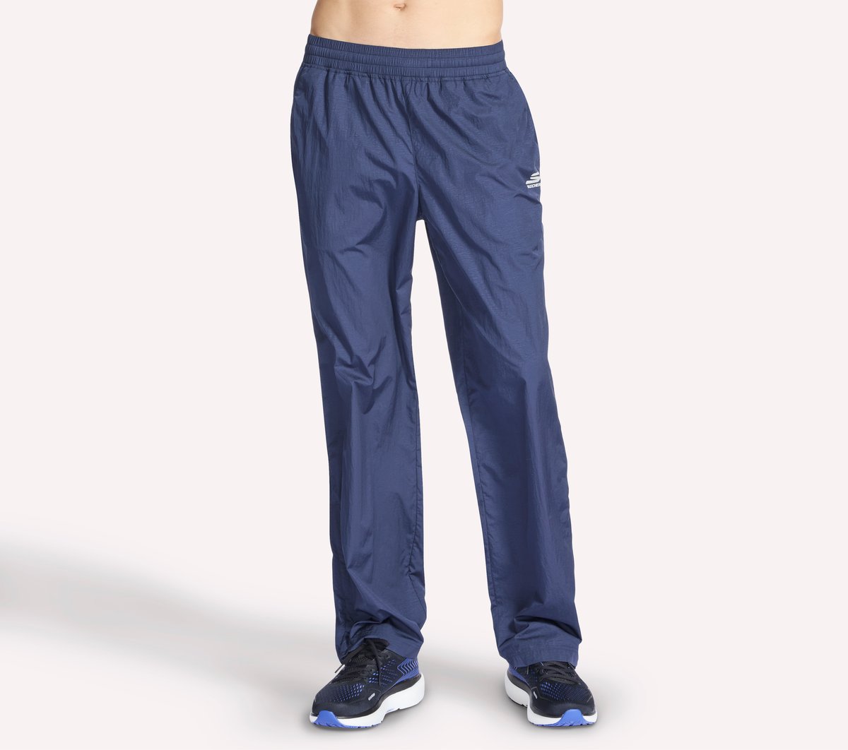 Skechers Heren GO SHIELD Track broek CM Houtskool/Marine, Maat Small