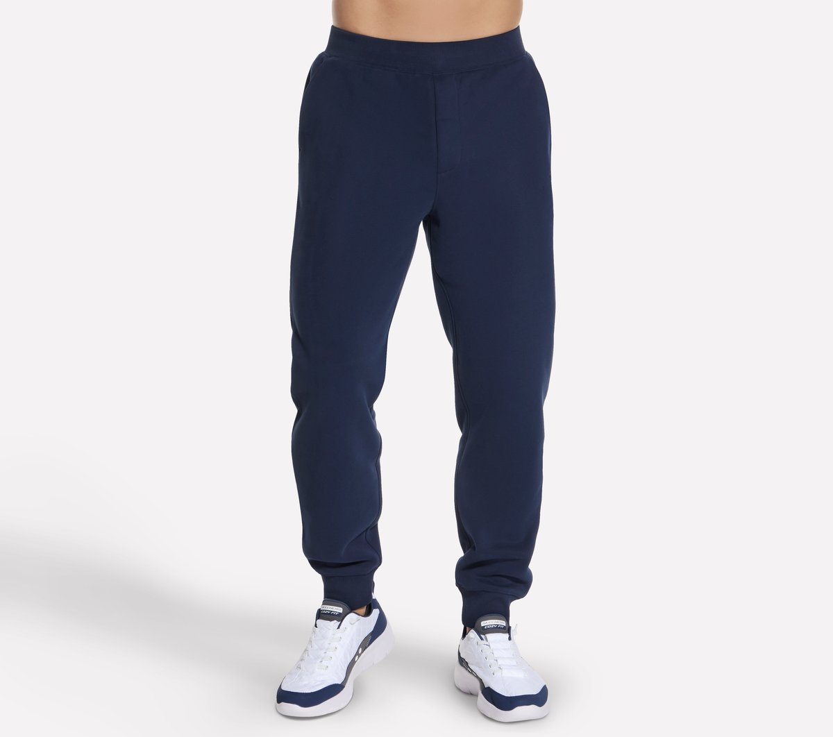 Skechers Heren Max Soft Fleece Jogger CM Zwart, Maat Small