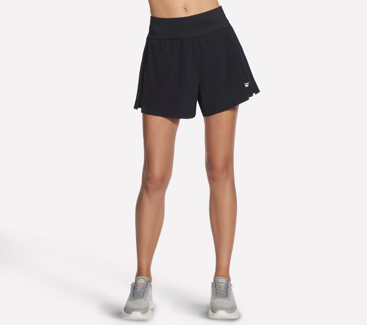 Skechers Dames Tempo 4 Inch Run kort CM Zwart, Maat XS