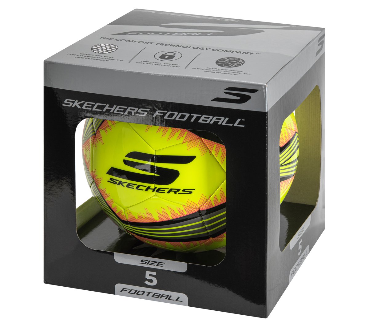 Hex Multi Mini Stripe Size 5 Soccer Ball