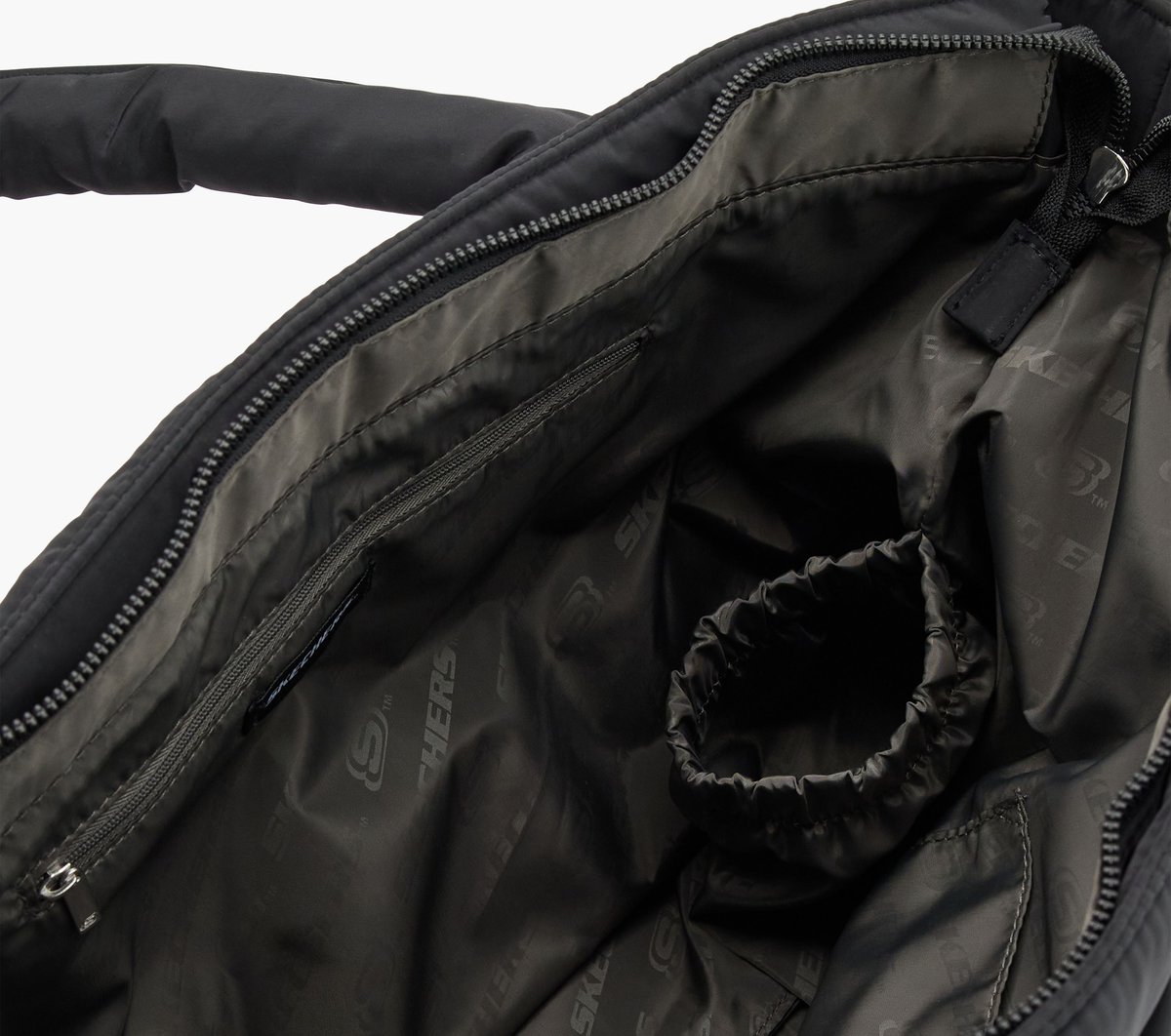 Quilted Tote Bag - BLACK