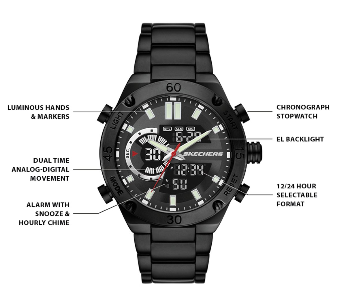 Skechers Analog Chrono Watch