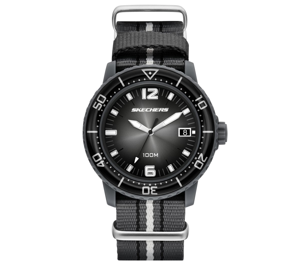 Skechers Heren Maclay horloge CM Zwart