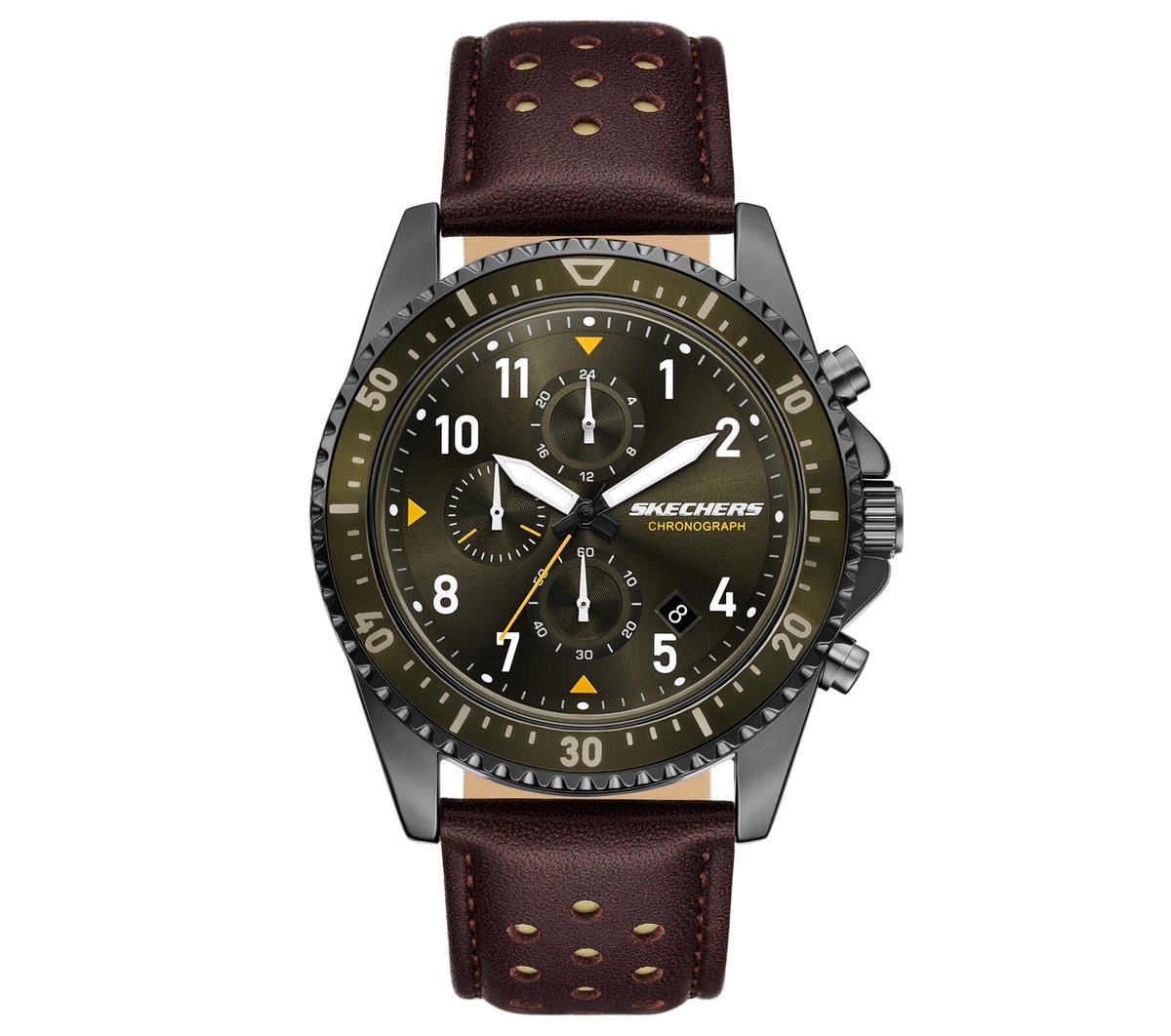 Skechers Heren Ormond horloge CM Bruin
