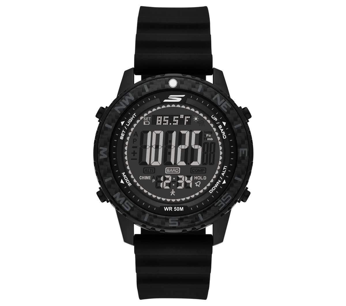 Skechers Heren Digital Advanced Sport horloge CM Zwart