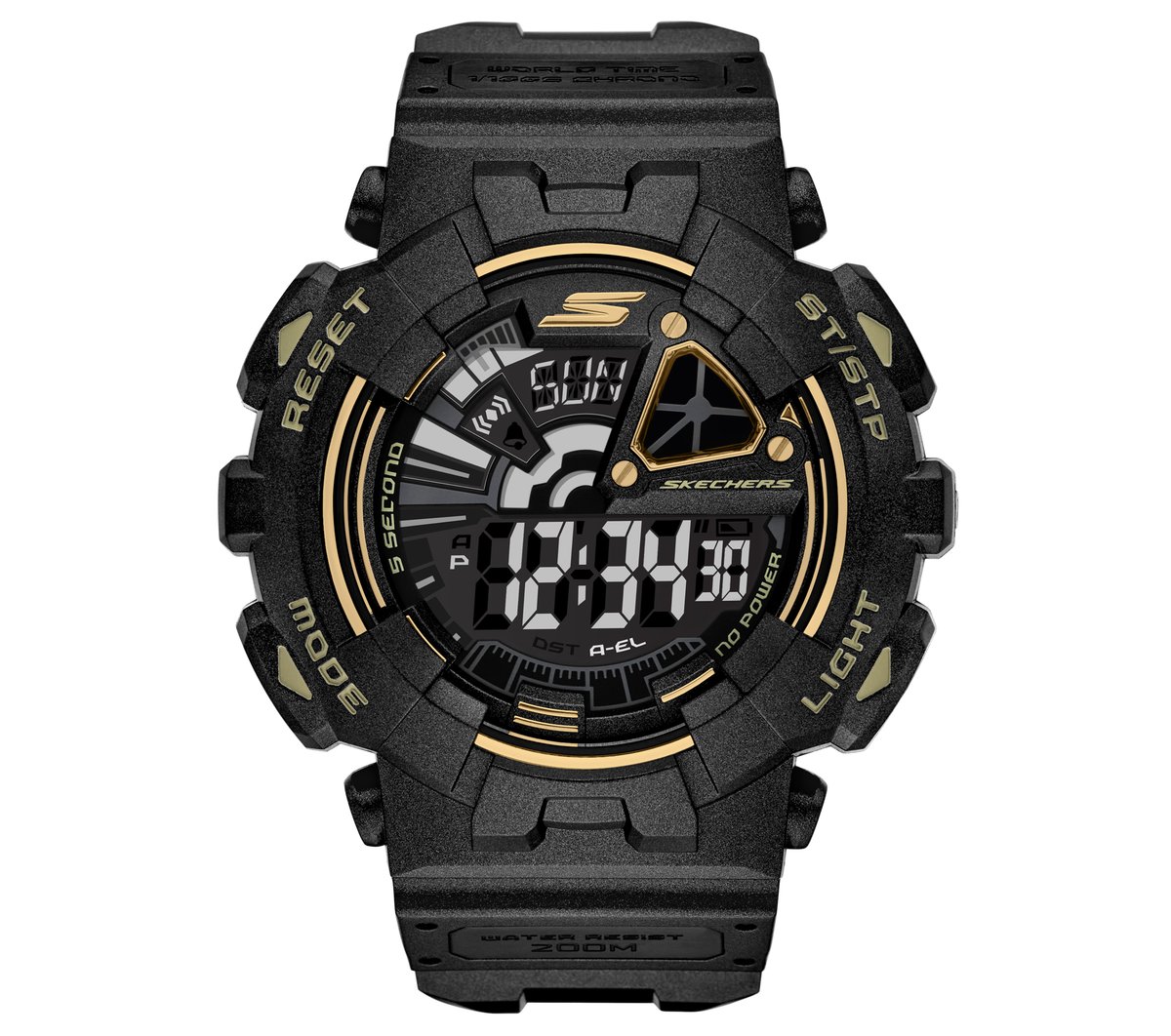 Skechers Heren Digital Gray horloge CM Grijs