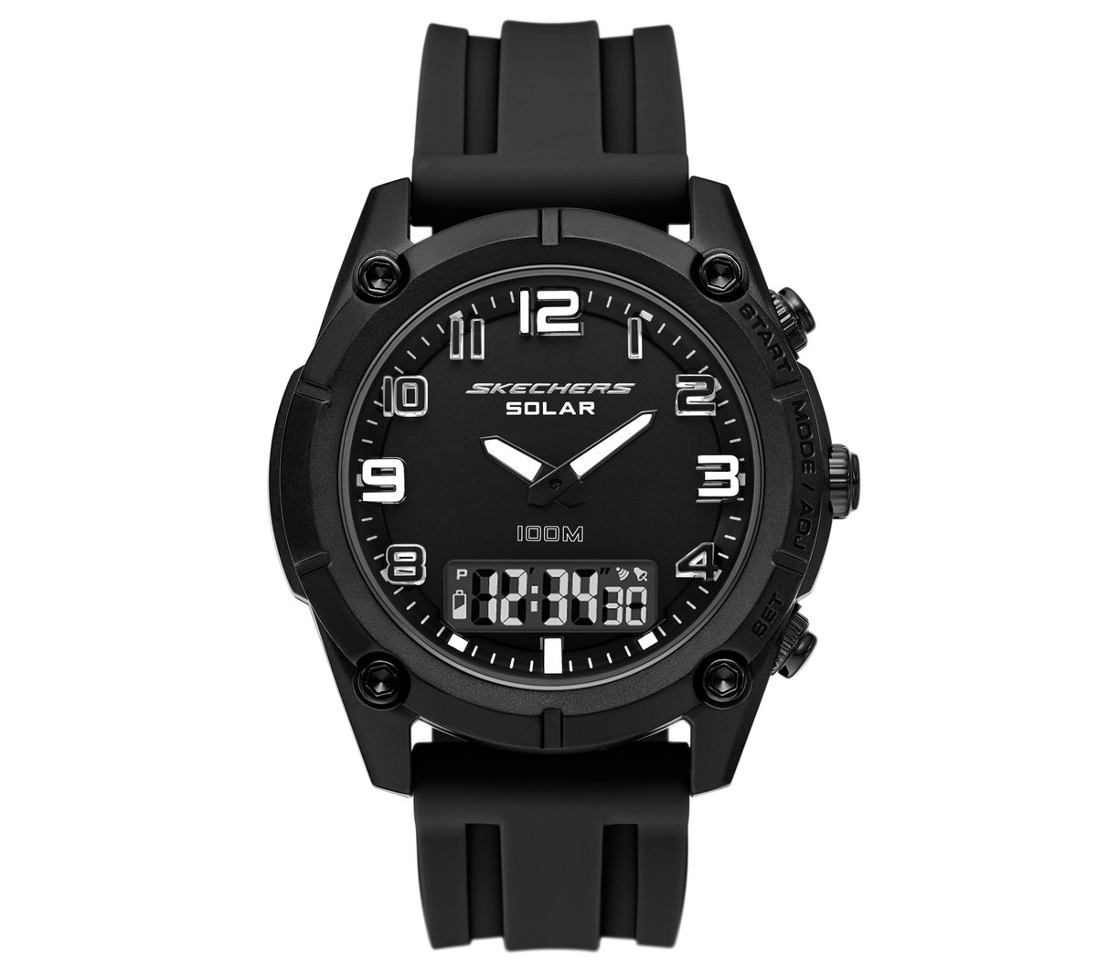 Skechers Heren Solar horloge CM Zwart