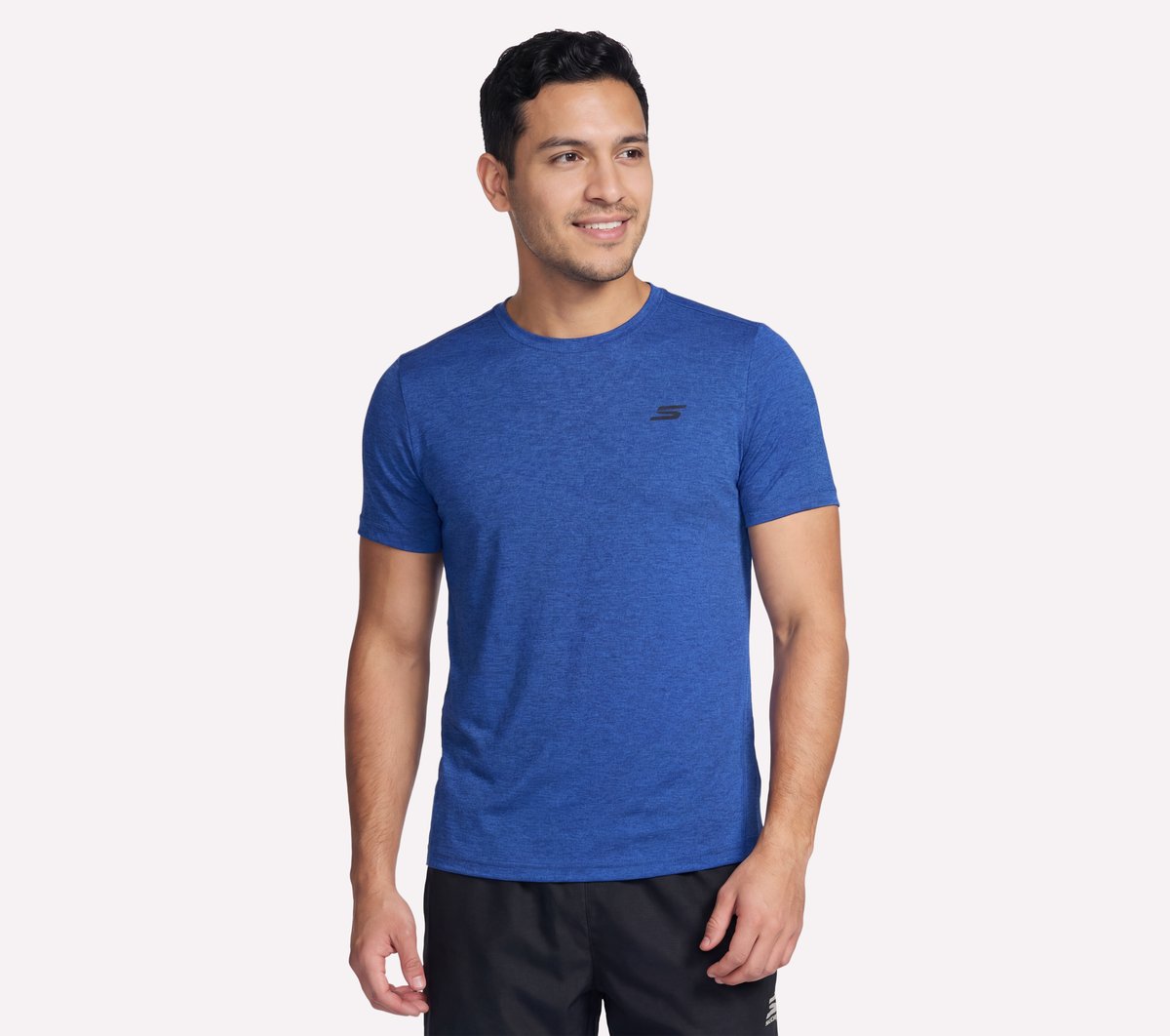 Skechers Heren Performance Charge T-Shirt CM Zwart/Houtskool, Maat Small