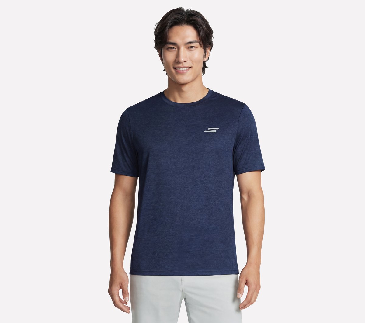 Skechers Performance Charge T-Shirt in Schwarz/Grau, Größe 3XL