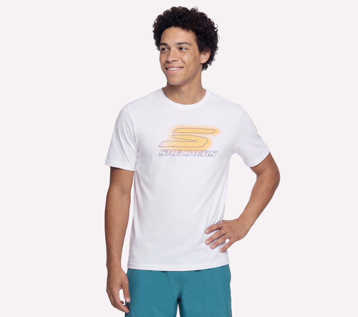 Skechers Nitro ShortsSleeve T-Shirt in Schwarz, Größe 3XL