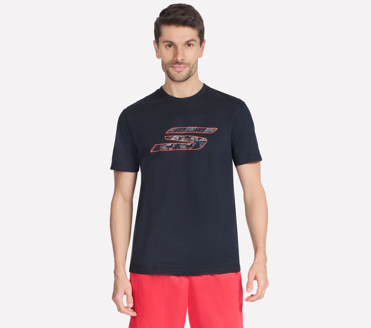 Skechers Heren Harry Kane Icon Graphic Tee CM Zwart, Maat Small