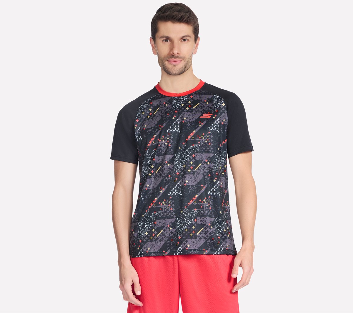 Skechers Heren Harry Kane Striker Tee CM Zwart, Maat Small