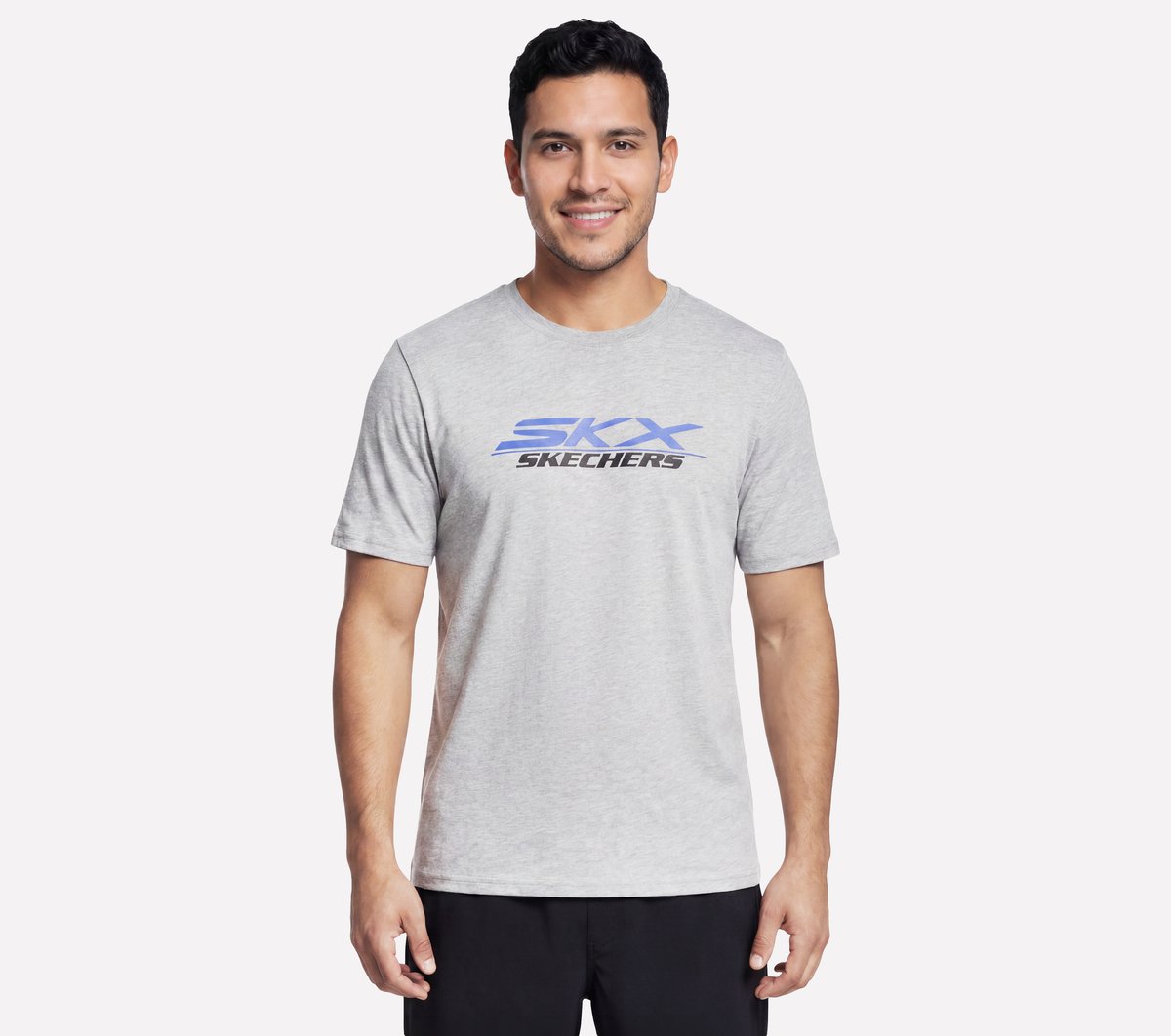 Skechers Heren Motion T-Shirt CM Licht Grijs, Maat Small