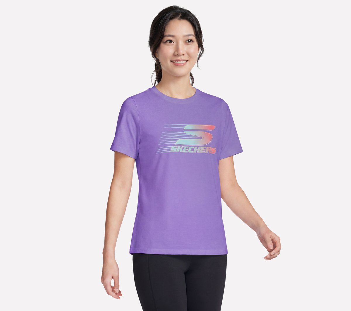 Skechers Motion ShortsSleeve T-Shirt in Weiss, Größe 3XL