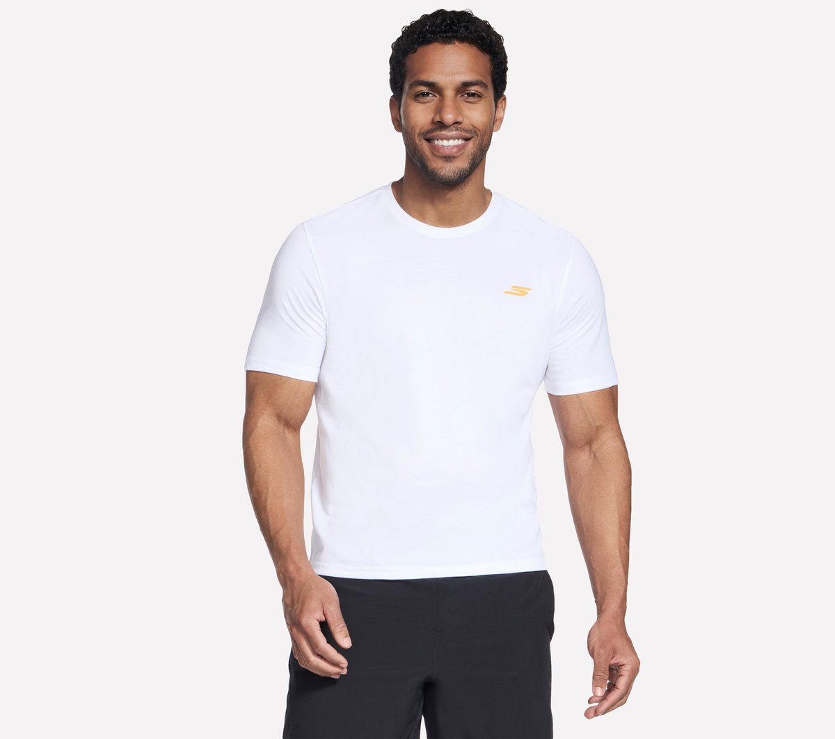 Skechers Heren Baseline T-Shirt CM Wit, Maat Small