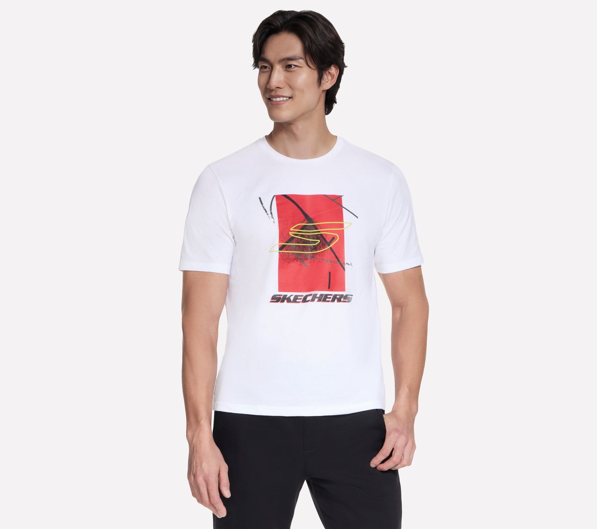 Skechers Heren Endurance Edge Tee CM Zwart, Maat Small