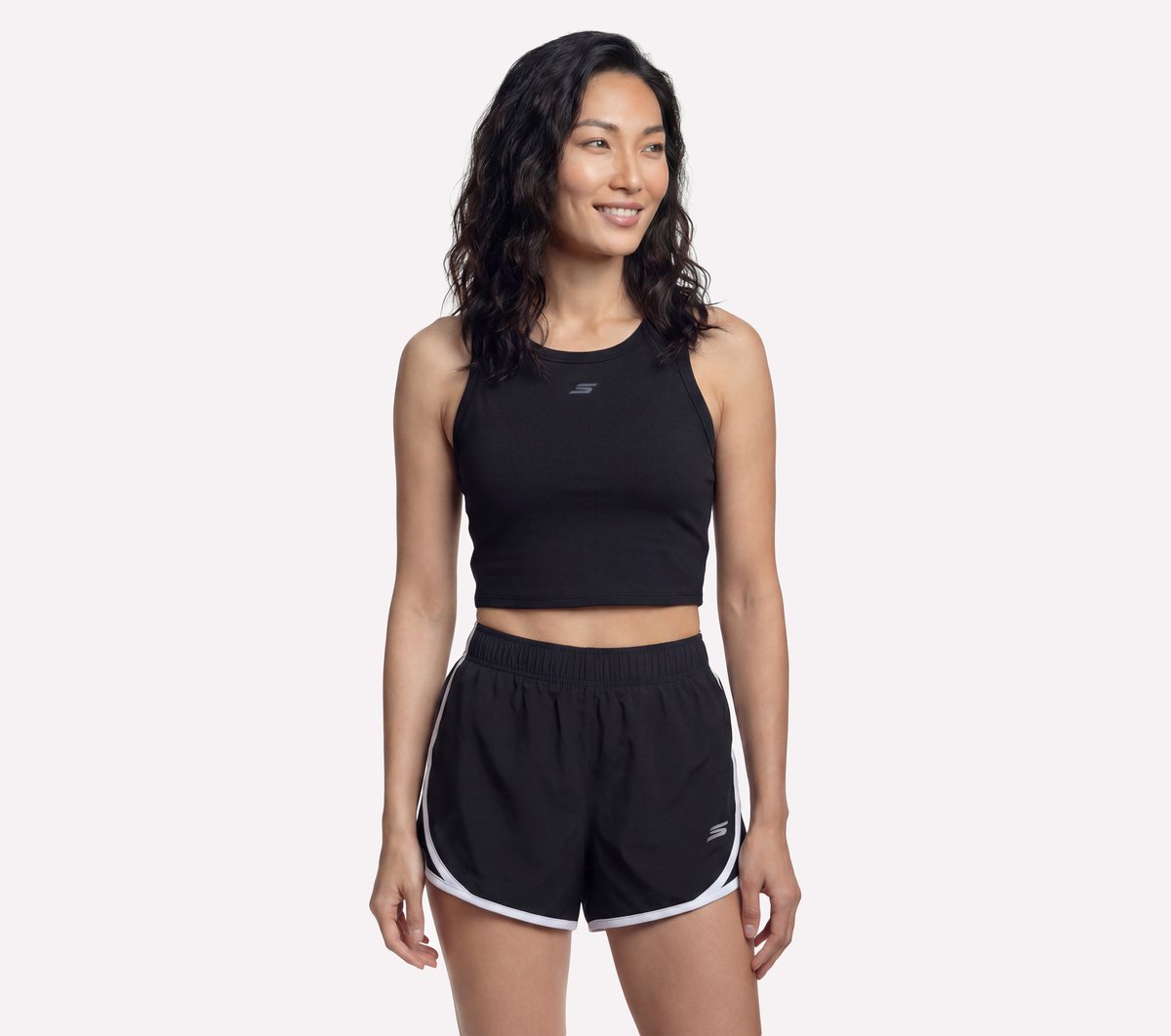 Skechers Dames Ace Performance Tank CM Zwart, Maat XS