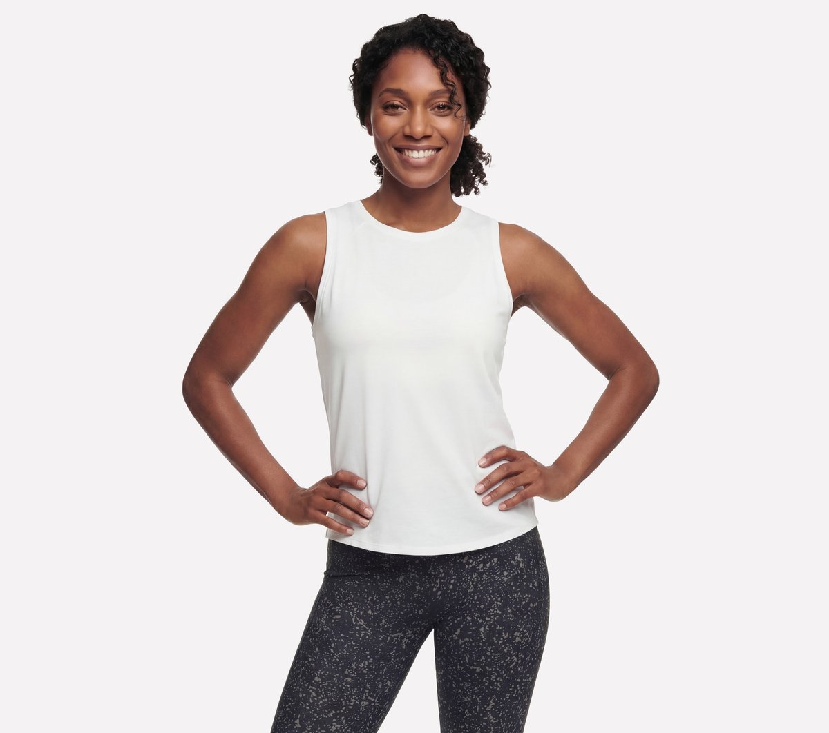 Black Eye Patch woman タンクトップ ホワイト Stride Performance Tank