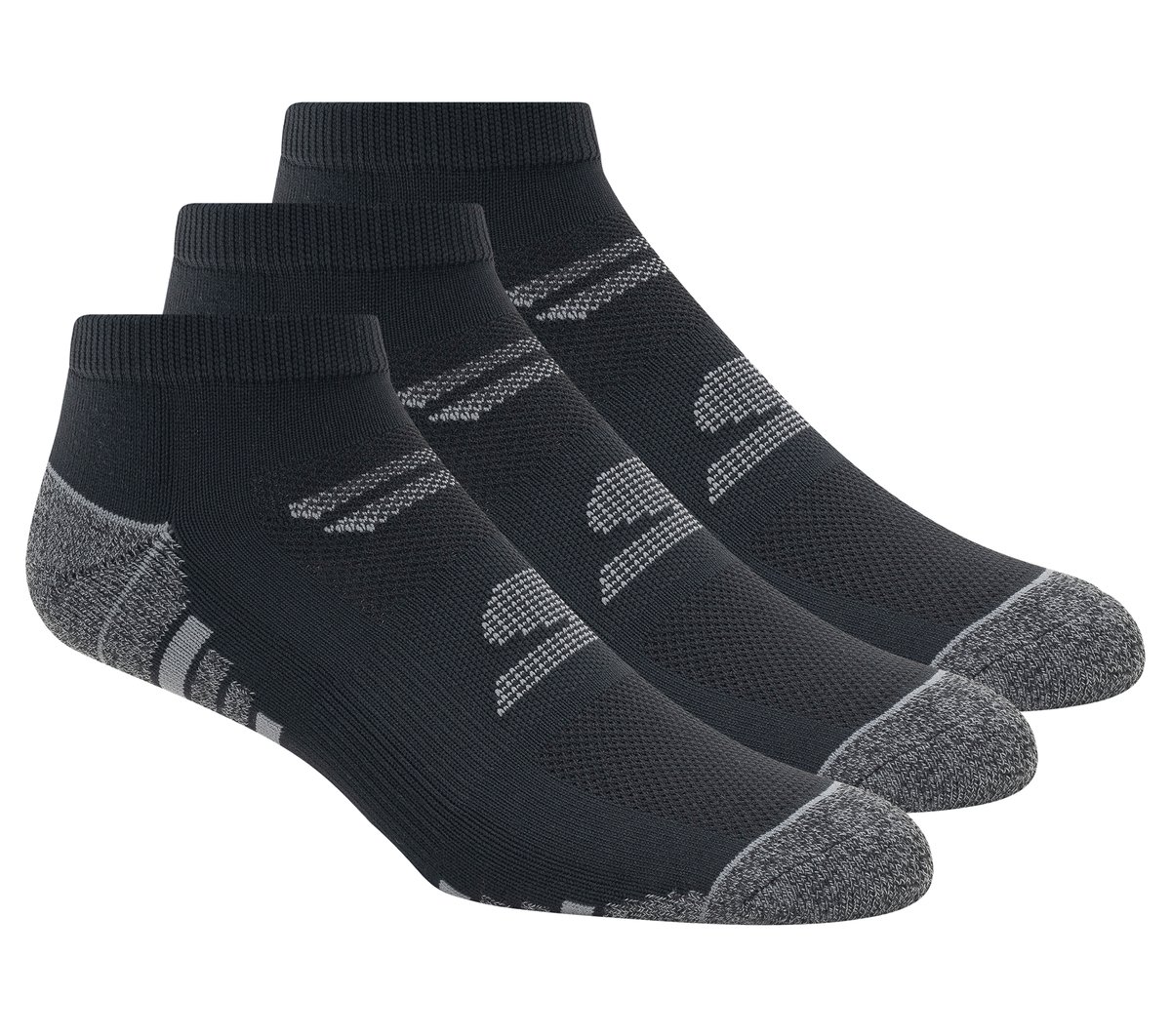 Skechers Heren 3 Pack Men's Half Terry Low Cut sokken CM Zwart, Maat Large