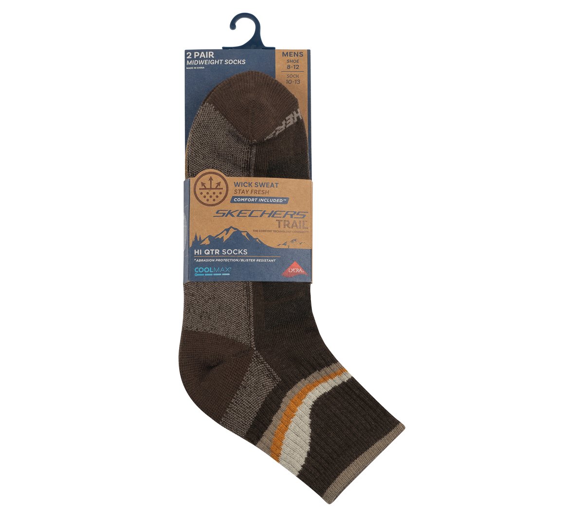 2 Pack Men's Quarter Trail Socks - thumbnail 2