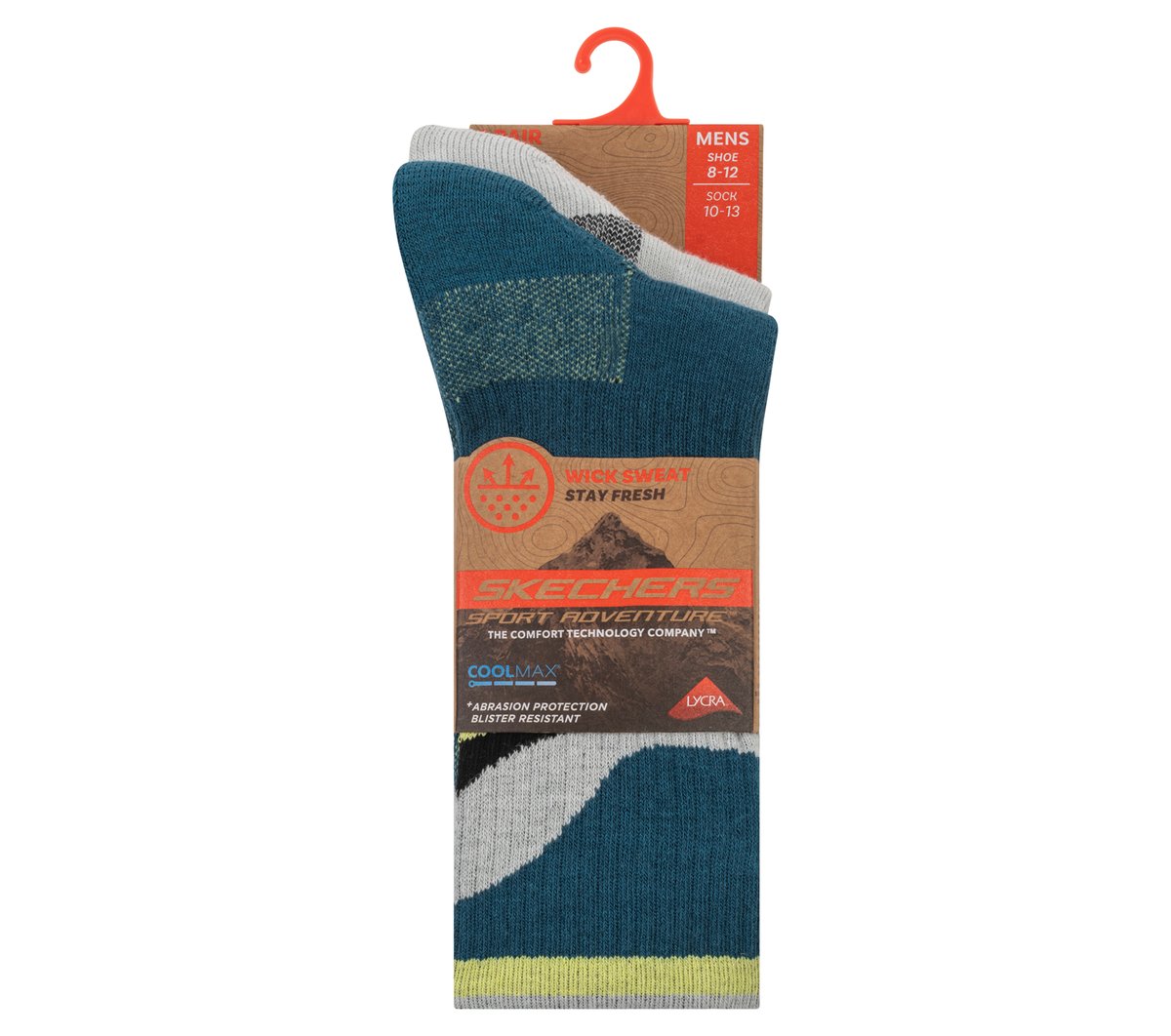 2 Pack Men's Crew Trail Socks - thumbnail 2