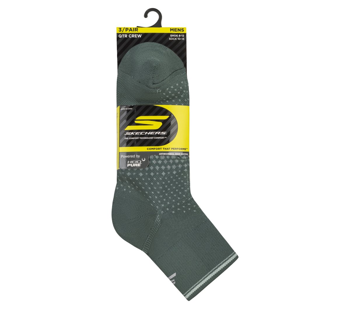 3 Pack Men's Performance Running Quarter Socks - thumbnail 2