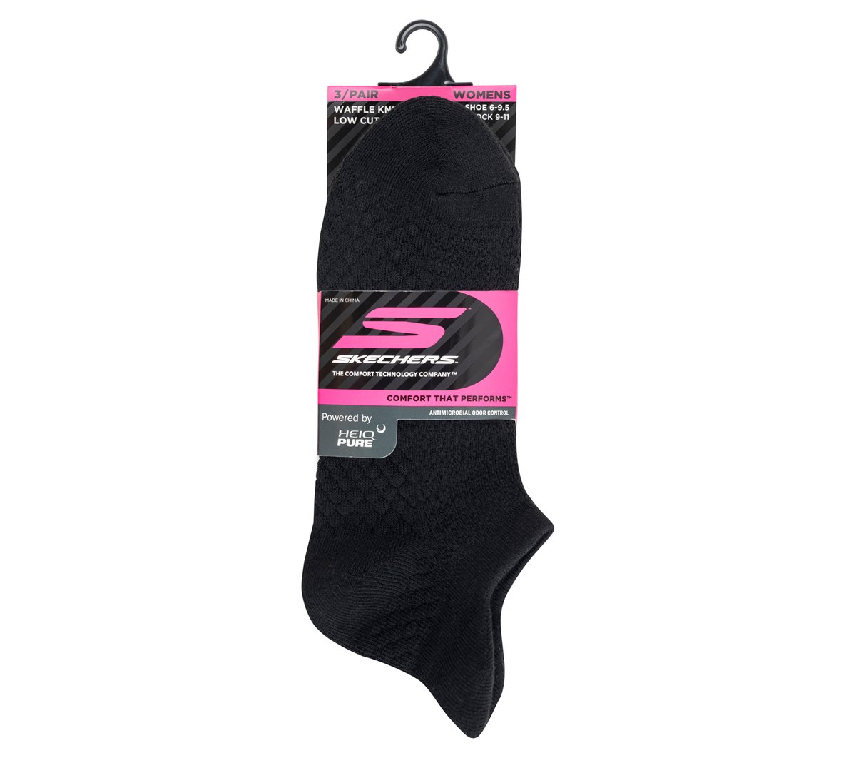3 Pack Women's Performance Low Cut Textured Socks - thumbnail 2