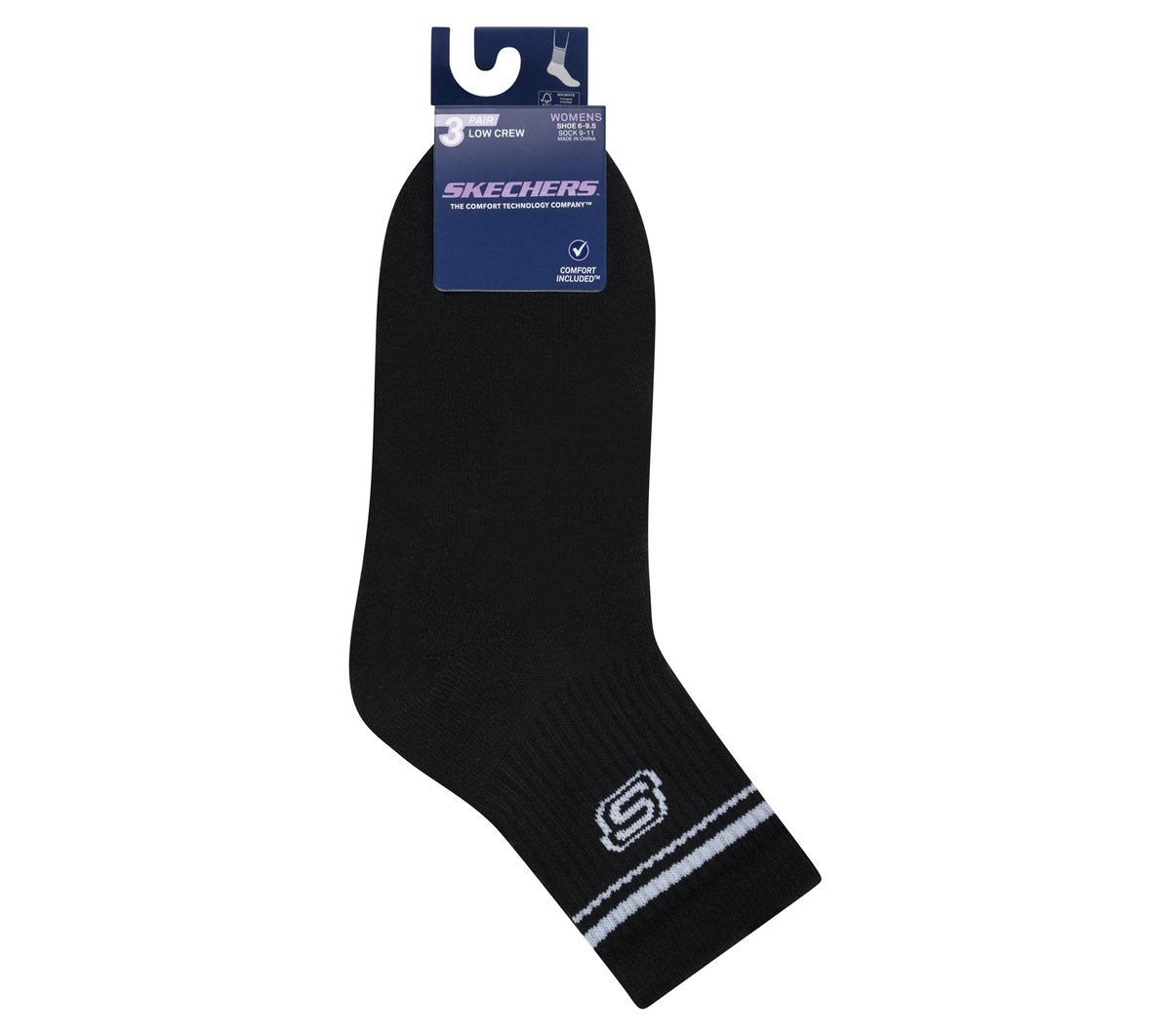 3 Pack Women's Low Crew Varsity Socks - thumbnail 2