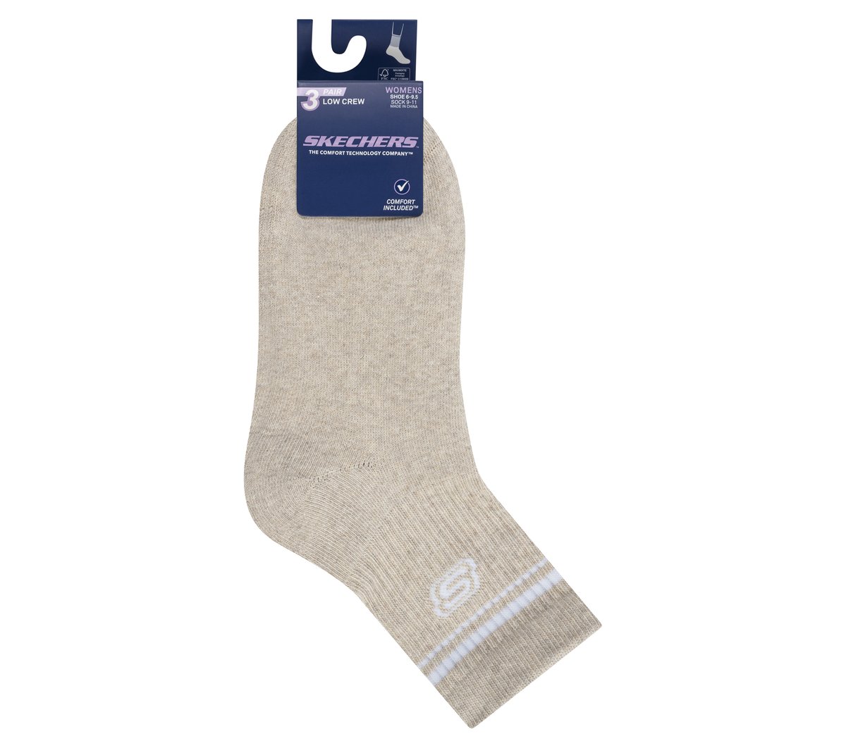 3 Pack Women's Low Crew Varsity Socks - thumbnail 4