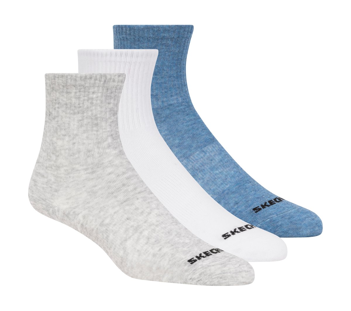 【NOśWEA　kurocap_Dlogo】 3 Pack Boys' Crew Cotton Socks