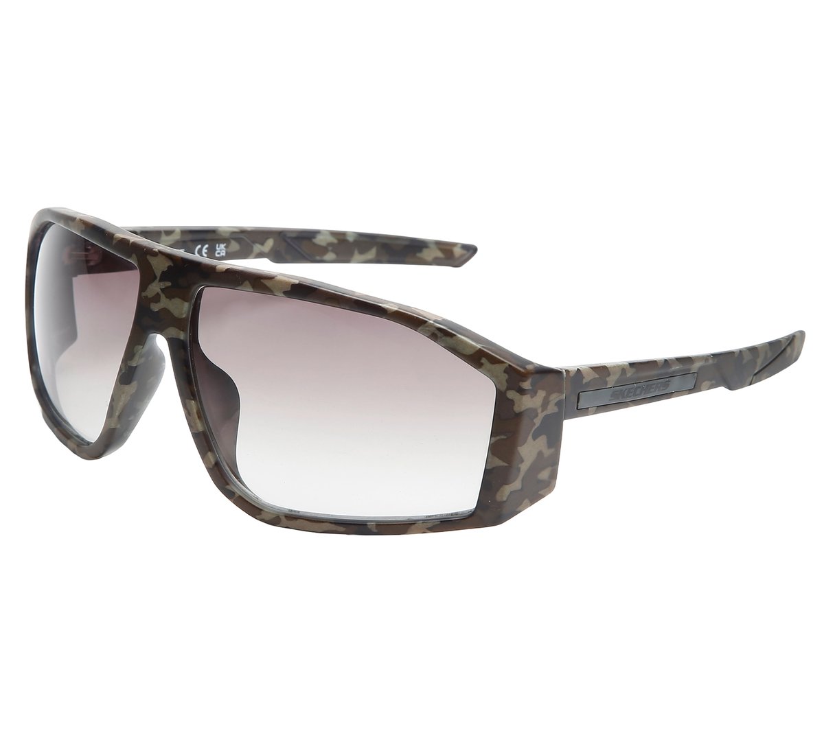 Skechers Heren Sport Shield Flash zonnebrillen CM Camouflage