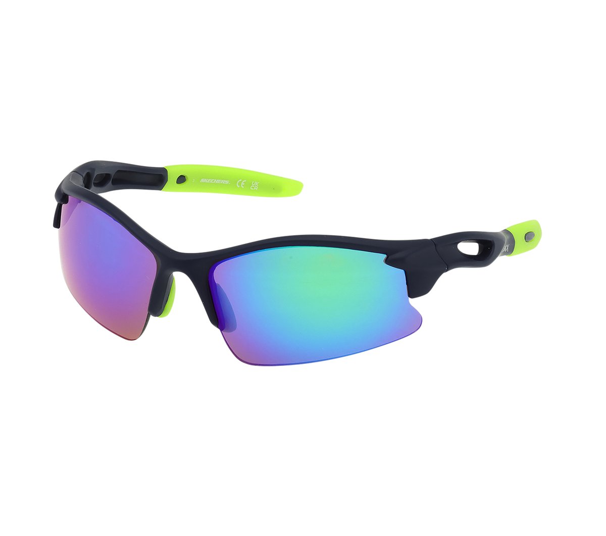Skechers Jongens Semi-Rimless Sports zonnebrillen CM Blauw