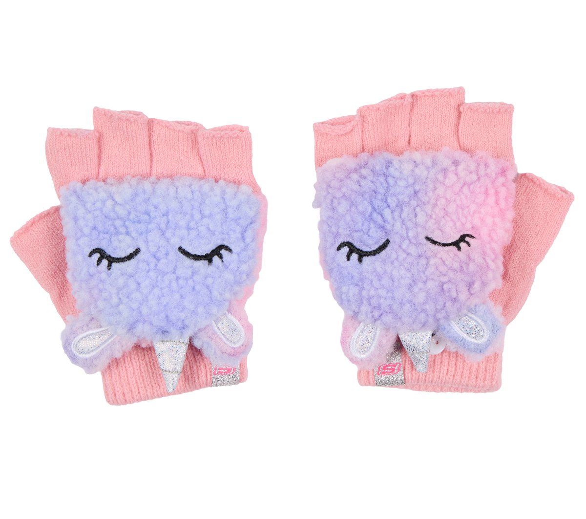 Skechers Flip Top Sherpa Unicorn Gloves in Mehrfarbig